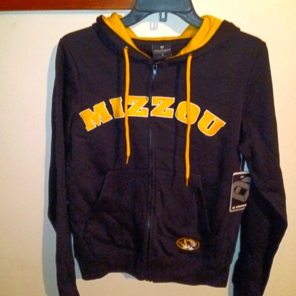 Mizzou Women's Size Small Zip Up Hoodie NEW